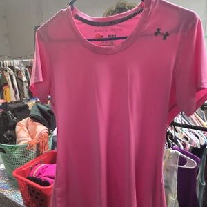 Under Armour Pink Short Sleeve Athletic Tee